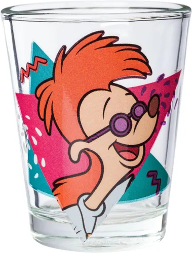 Miniatura 4 de Silver Buffalo Disney Una película Goofy - Juego de 4 mini vasos con personajes de Goofy, Max Goof, Roxanne y Bobby Zimuruski, 1.5 onzas