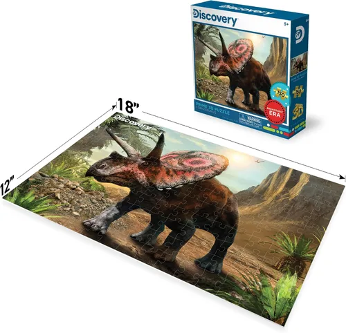 Miniatura 4 de Prime 3D Discovery Dinosaurios Rompecabezas 3D de 150 piezas para niños Tamaño acabado de 18 x 12 pulgadas Desafiante y divertido