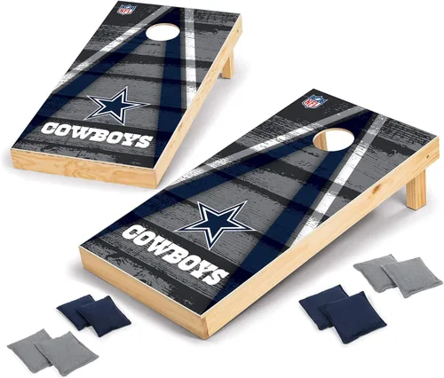 Miniatura 29 de Wild Sports - Set para jugar al cornhole (meter sacos pequeños en un agujero) con tablero de madera de 2 x 4 pies y 8 sacos con frijoles, diseño