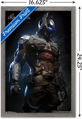 Miniatura 3 de Trends International DC Comics VIdeo Game - Arkham Knight - Armor Wall Poster, 14.725" x 22.375", Barnwood Framed Version