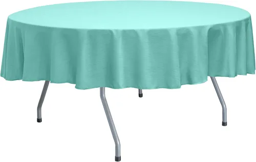 Miniatura 31 de ULTIMATE TEXTILE Mantel redondo reversible Shantung Satin Majestic de 72 pulgadas, color verde salvia