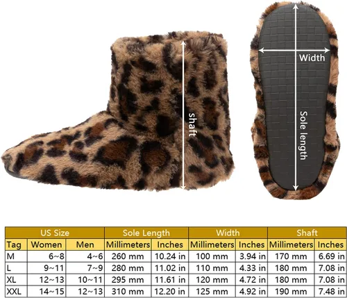Miniatura 7 de mianshe Pantuflas tipo botín mullido para mujer y hombre con espuma viscoelástica