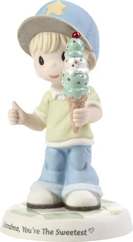 Miniatura 5 de Precious Moments 193017 Grandma You're The Sweetest Boy con cono de helado - Figura de porcelana