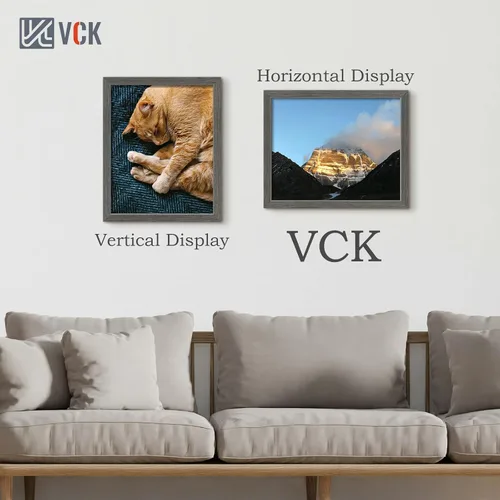 Miniatura 210 de VCK Marcos para póster de madera maciza de 22.375 x 34 pulgadas, marco de fotos A1 negro con montaje en pared, paquete de 3