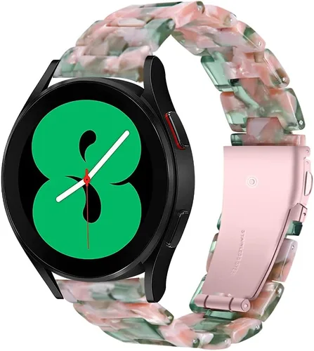 Miniatura 15 de Correas de reloj de resina compatibles con Samsung Galaxy Watch 7/6/5/4/FE 1.575 in 1.732 in, Galaxy Watch 6/4 Classic 1.654 in 1.693 in 1.811 in