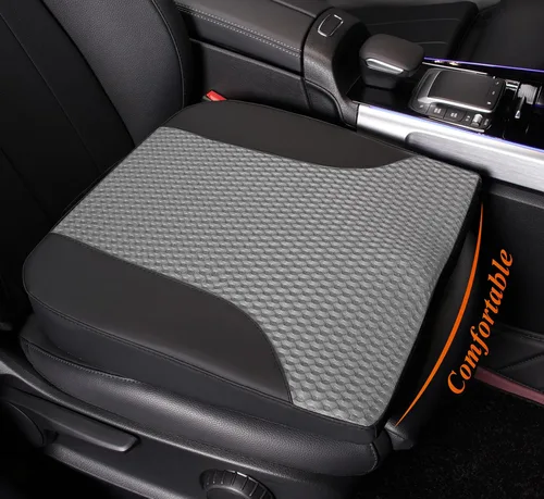 Miniatura 14 de kingphenix Cojín de asiento de automóvil – Almohadilla de espuma viscoelástica para comodidad de conducción – Aumenta la altura y alivia el coxis
