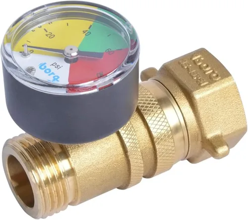Miniatura 2 de Regulación de presión de agua para RV, rosca de manguera de jardín de 3/4 pulgadas, para caravana, manguera, remolque, ajuste de 35-45 psi