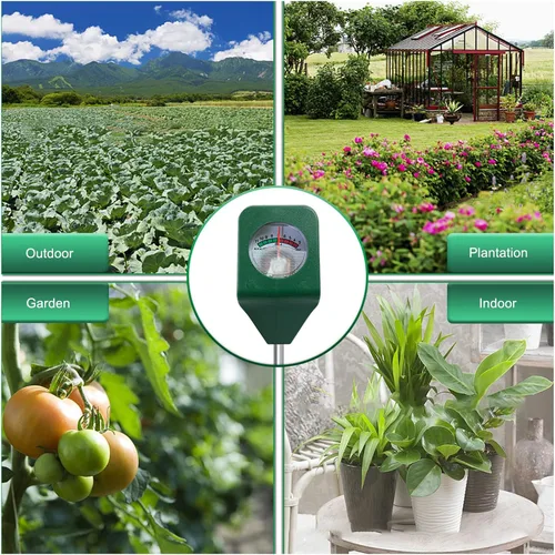 Miniatura 6 de Medidor de suelo, probador de suelo, portátil, de una sola aguja, sonda de alta sensibilidad, sensor de suelo para jardín, césped, granja, plantas