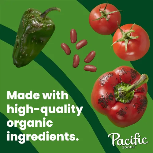 Miniatura 4 de Pacific Foods Chile vegetal orgánico tostado al fuego, a base de plantas, lata de 16.5 onzas (paquete de 1)