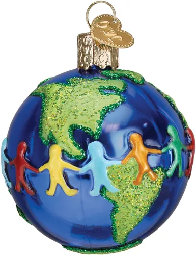 Miniatura 11 de Old World Christmas - Adorno de vidrio soplado de Marte para árbol de Navidad, decoración de vacaciones hecha a mano, colección del espacio exterior