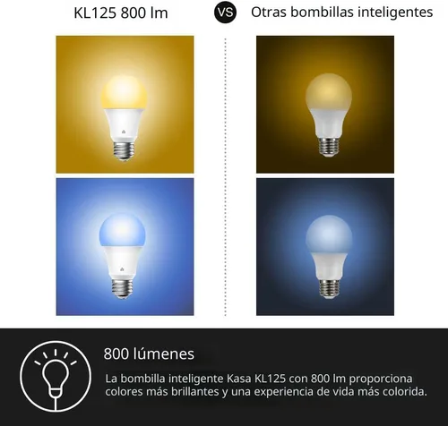 Miniatura 3 de Kasa Smart - Bombillas inteligentes de color completo, bombillas WiFi inteligentes regulables con cambio de color total compatibles con Alexa