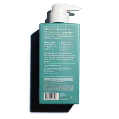 Miniatura 9 de MEDIX - Juego de 3 piezas para el cuidado de la piel antienvejecimiento Limpiador facial y corporal espumoso exfoliante con ácido glicólico AHA +