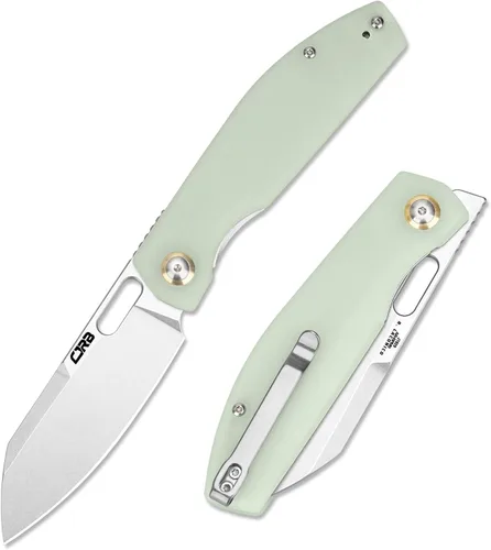 Miniatura 11 de Cuchillo de Bolsillo EDC CJRB Ekko (J1929) con Bloqueo de Botón, Cuchillo Plegable Pequeño, Hoja de Acero AR-RPM9 y Mango de Acero Inoxidable Hoja