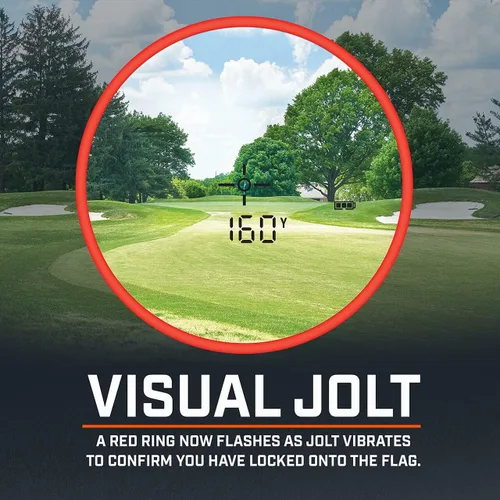 Miniatura 5 de Bushnell Tour V5 Golf Telémetro láser, Pinseeker, Visual JOLT, BITE Magnetic Mount, Next Level Clarity and Brightness, modelo sin pendiente