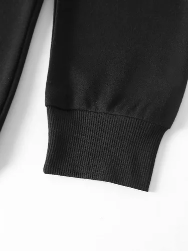 Miniatura 6 de GORGLITTER Conjunto de 2 piezas para hombre, sudadera de manga larga con cuello redondo y cordón en la cintura