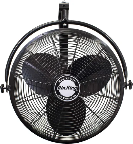 Miniatura 6 de Air King 9318 Ventilador de montaje múltiple de alta velocidad de grado industrial, 18 pulgadas, negro y ventilador de montaje en pared de grado