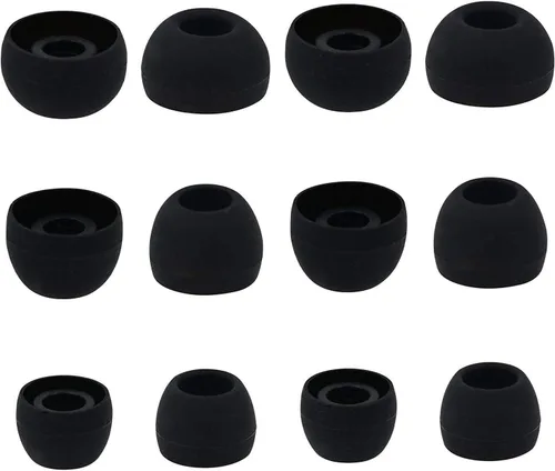 Miniatura 2 de ALXCD Puntas de oído compatibles con auriculares JBL Vibe Beam, 6 pares de tamaños S/M/L de repuesto de silicona suave, puntas de gel para oídos