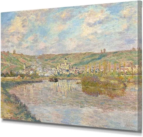 Miniatura 38 de IPIC - Reproducción artística de los lirios de agua de Claude Monet 1906, impresiones giclée coinciden con el marco dorado clásico, arte de pared