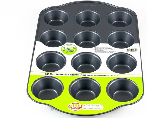 Miniatura 2 de Uniware Molde antiadherente para magdalenas con asas de gran tamaño, Horma Antiadherente para Muffins (6 tazas (pequeño))