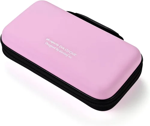 Miniatura 9 de LIOVODE Funda para DVD, estuche de CD EVA, organizador de almacenamiento, portátil, protector de DVD, soporte para billetera para coche CD Holder