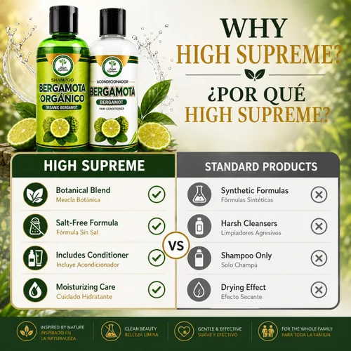 Miniatura 6 de Champú Orgánico Bergamota + Acondicionador (16.9 fl oz) con Aloe Vera y Romero CHAMPÚ ORGÁNICO BERGAMOTA con Sábila & Romero + Acondicionador