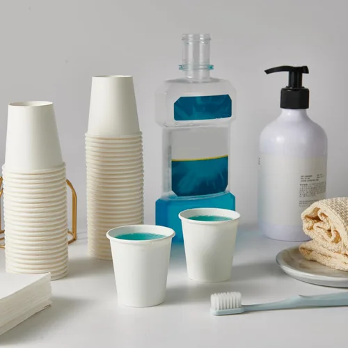 Miniatura 3 de TV TOPVALUE Vasos de Papel de 3 oz, 600 Unidades, Desechables para Baño, Enjuague Bucal, Vasos Blancos para Espresso, para Fiestas, Pícnic, Viajes