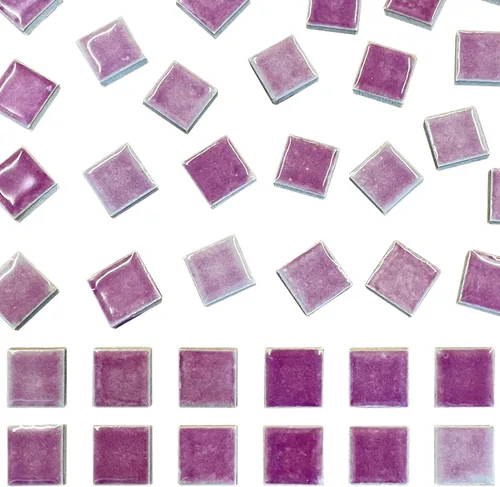 Miniatura 22 de 70 Piezas de Azulejos de Mosaico de Pétalos, Azulejos Cerámicos a Granel, Suministros de Piezas Cerámicas Manchadas, Kit de Piezas de Cerámica