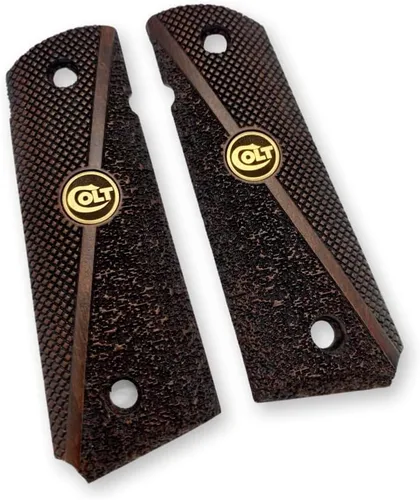 Miniatura 5 de 1911 Original Series US Logo Wooden 1911 Grips, Ambi Safety Cut, Handgun-Pistol Grips, 1911 Wood, Full Size, 1911 Accessories, Gift for Veterans