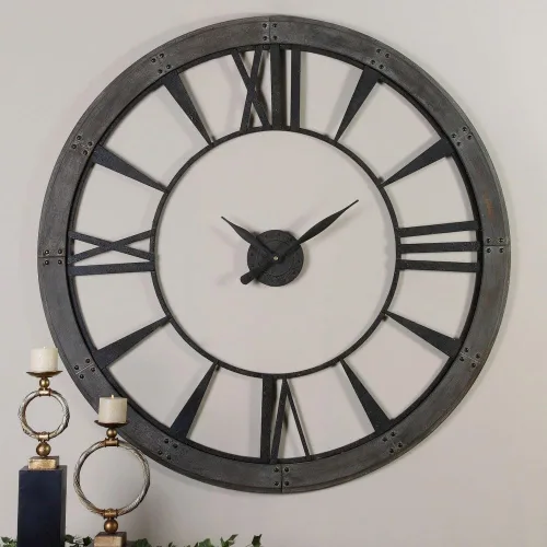 Miniatura 5 de Reloj de pared Uttermost Ronan, Metal, L, 120.00 volts