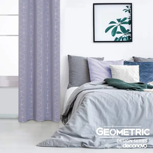 Miniatura 60 de Deconovo Cortinas opacas, aislamiento térmico y reducción de ruido, estampado de lámina de diamante – ojales en la parte superior, 2 paneles, Negro