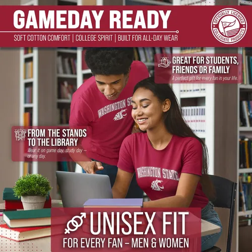 Miniatura 129 de Campus Colors NCAA - Camiseta de algodón para adulto, unisex, para el día del juego Azul marino