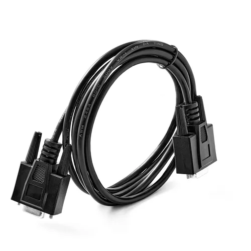 Miniatura 7 de Cable serial recto DB9 RS232, macho de 6 pies a hembra 9 pines recto a través del cable de extensión