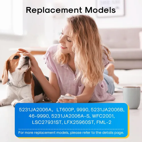 Miniatura 7 de EXCELPURE Reemplazo 5231JA2006A para LG LT600P, 5231JA2006B, Kenmore 46-9990, 5231JA2006F, R-9990, 5231JA2006E, LFX25975ST, LFX25960ST, EFF-6003A