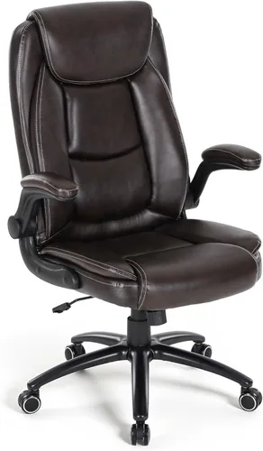 Miniatura 11 de MALOL Sillas ergonómicas de oficina ejecutivas de respaldo alto, silla de computadora resistente con soporte lumbar, brazos abatibles y tapicería