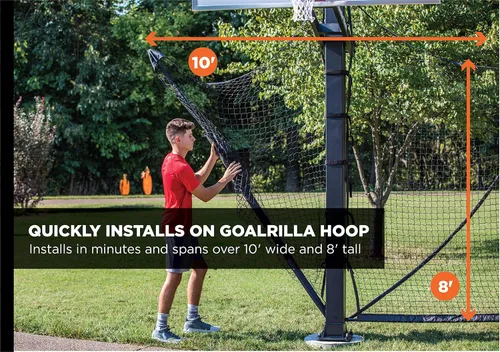 Miniatura 5 de Goalrilla - Sistema de red defensivo de fácil plegado para baloncesto, se instala rápidamente en cualquier aro de baloncesto Goalrilla