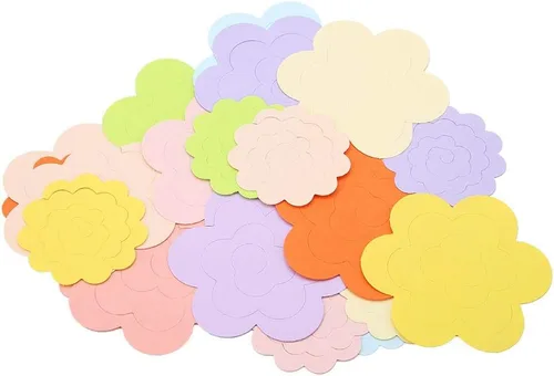Miniatura 7 de Quilling Paper Blossom Paper Kit 20PCS Diseño de flores Colorido Kit de Quilling Papel Roseta Flor Quilling Paper (Color al azar)