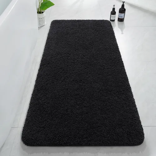 Miniatura 47 de AROGAN Tapete Largo de Baño de Lujo, 24 x 17 Pulgadas, Grueso, Suave y Absorbente, Antideslizante, Respaldo de Goma, Alfombras de Secado Rápido