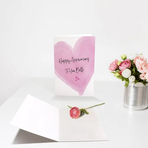 Miniatura 3 de Chenive Tarjeta de Feliz Aniversario para Pareja, Aniversario de Boda para Padres y Amigos, Tarjeta de Aniversario para Hija y Yerno, Feliz