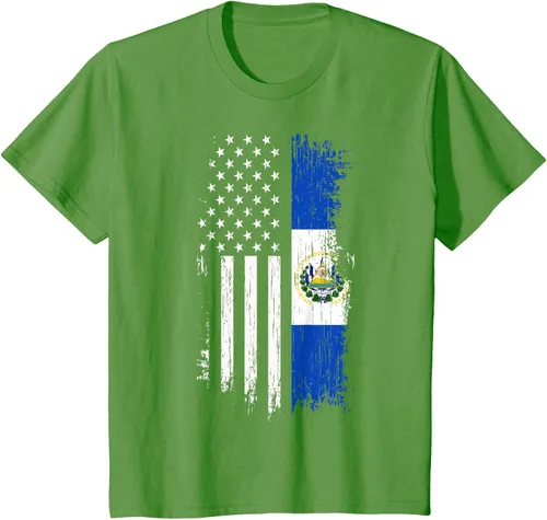 Miniatura 61 de Camiseta de la bandera de Estados Unidos salvadoreño - Camiseta de El Salvador USA
