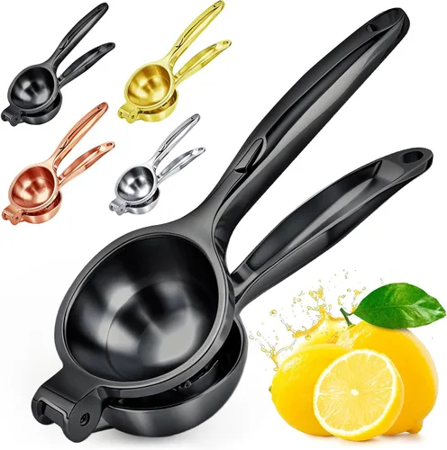 Lemon Squeezer Large, Lemon Squeezer Juicer Stainless Steel, Heavy Duty Manual Citrus Juicer Hand Press, Kitchen Tools Lime Squeezer Bar Tool, Easy