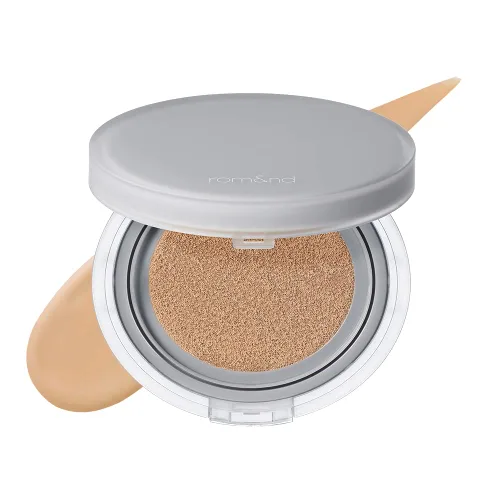 Miniatura 11 de Rom&nd Nu Zero Cushion (01 Porcelana 17) Larga Duración, Alta Cobertura, Acabado Semi Mate, Tez Impecable Sin Efecto Apelmazado, Base de Maquillaje