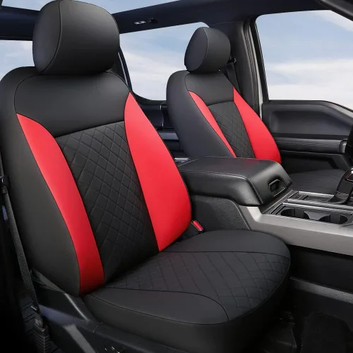 Miniatura 10 de GIANT PANDA Juego completo de fundas de asientos de automóvil con ajuste personalizado para Ford F150 2009-2025 y 2017-2025 F250 F350 F450 Super