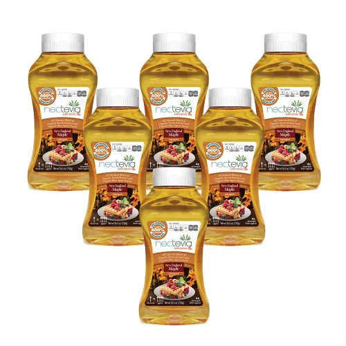 Miniatura 4 de Nectevia New England Maple - Néctar de agave con infusión de stevia, paquete de 2