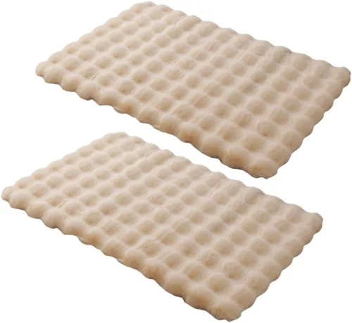 Miniatura 11 de SHENGOCASE Paquete de 2 cojines de repuesto de 18" x 18" de piel sintética de conejo para caseta de gato. Almohadilla de cojín de cama para gato