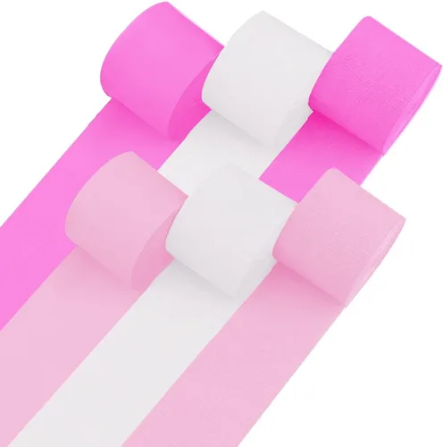 Miniatura 30 de 12 rollos de serpentinas de arcoíris únicos, paquete de 12 rollos de papel crepé arcoíris únicos de 984 pies para decoraciones de fiestas, Multicolor