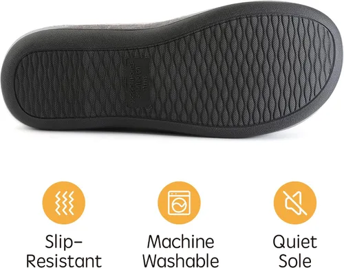 Miniatura 6 de RockDove Pantuflas tipo zueco con forro de sherpa para hombre