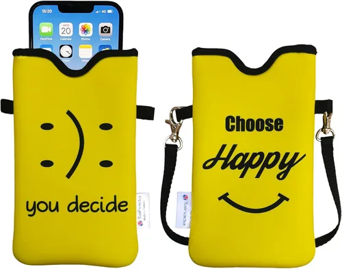 Miniatura 94 de Tainada Funda Estuche Bolsa de Neopreno para Teléfono para Hombres y Mujeres con Correa Cruzada/Cordón para el Cuello para iPhone 17/16/15 Pro Max