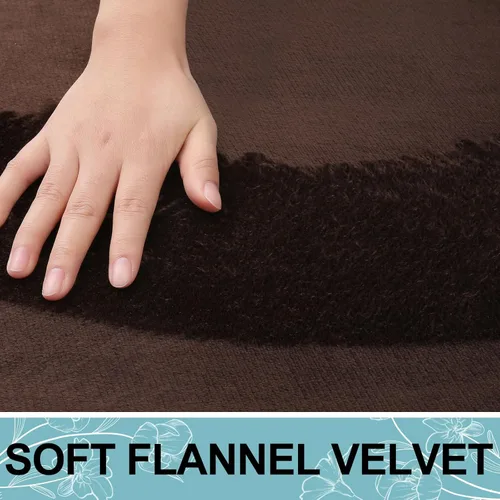 Miniatura 4 de Smiry Tapete de baño de espuma viscoelástica de 30 x 20 pulgadas, extra suave y absorbente, antideslizante, lavable para suelo, ducha y bañera