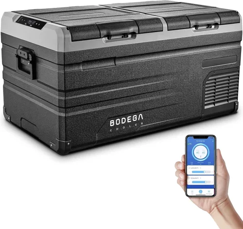 Miniatura 10 de BODEGACOOLER Refrigerador de Auto de 12 Voltios, Control de APP de Doble Zona, Diseñado con Congelador Portátil de Puerta Removible de 2 Vías, 75