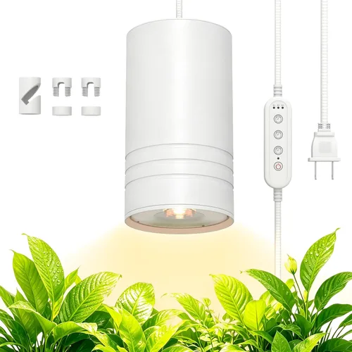 Luces colgantes de crecimiento para plantas de interior de espectro completo, foco colgante COB para plantas altas grandes, jardín, hierbas,